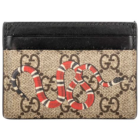 gucci snake card holder used